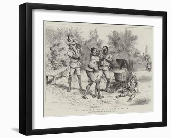 The Servant Difficulty in South Africa-Godefroy Durand-Framed Giclee Print