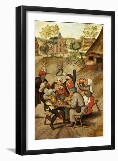 The Servants Breakfast After the Wedding-Pieter Bruegel the Elder-Framed Giclee Print