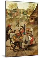 The Servants Breakfast After the Wedding-Pieter Bruegel the Elder-Mounted Giclee Print