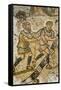 The servants, Mosaic, New House Of Hunt, Bulla Regia Archaeological Site-Nico Tondini-Framed Stretched Canvas