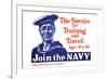 The Service for Training and Trave, Join the Navy, c.1917-James Montgomery Flagg-Framed Art Print