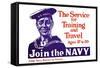 The Service for Training and Trave, Join the Navy, c.1917-James Montgomery Flagg-Framed Stretched Canvas