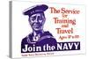 The Service for Training and Trave, Join the Navy, c.1917-James Montgomery Flagg-Stretched Canvas