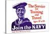 The Service for Training and Trave, Join the Navy, c.1917-James Montgomery Flagg-Stretched Canvas