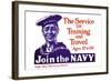 The Service for Training and Trave, Join the Navy, c.1917-James Montgomery Flagg-Framed Art Print