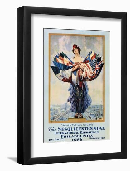 The Sesquicentennial International Exposition - Philadelphia 1926 Poster-Dan Smith-Framed Photographic Print