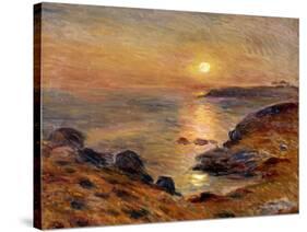 The Setting of the Sun at Douarnenez; Couche De Soleil a Douarnenez, 1883-Pierre-Auguste Renoir-Stretched Canvas