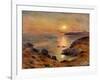 The Setting of the Sun at Douarnenez; Couche De Soleil a Douarnenez, 1883-Pierre-Auguste Renoir-Framed Giclee Print