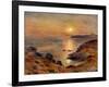 The Setting of the Sun at Douarnenez; Couche De Soleil a Douarnenez, 1883-Pierre-Auguste Renoir-Framed Giclee Print