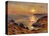 The Setting of the Sun at Douarnenez-Pierre-Auguste Renoir-Stretched Canvas