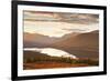 The Setting Sun over Loch Loyne in the Scottish Highlands, Scotland, United Kingdom, Europe-Julian Elliott-Framed Photographic Print