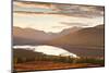 The Setting Sun over Loch Loyne in the Scottish Highlands, Scotland, United Kingdom, Europe-Julian Elliott-Mounted Photographic Print