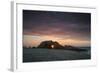 The Setting Sun Viewed Through the Hole at Pedra Furada, Jericoacoara, Brazil-Alex Saberi-Framed Photographic Print