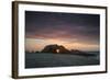 The Setting Sun Viewed Through the Hole at Pedra Furada, Jericoacoara, Brazil-Alex Saberi-Framed Photographic Print