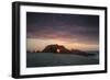 The Setting Sun Viewed Through the Hole at Pedra Furada, Jericoacoara, Brazil-Alex Saberi-Framed Photographic Print