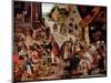 The Seven Acts of Charity-Pieter Brueghel the Younger-Mounted Giclee Print