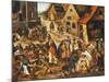 The Seven Acts of Mercy-Pieter Bruegel the Elder-Mounted Giclee Print