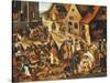 The Seven Acts of Mercy-Pieter Bruegel the Elder-Stretched Canvas