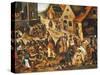 The Seven Acts of Mercy-Pieter Bruegel the Elder-Stretched Canvas