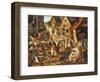 The Seven Acts of Mercy-Pieter Bruegel the Elder-Framed Giclee Print