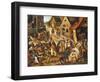 The Seven Acts of Mercy-Pieter Bruegel the Elder-Framed Giclee Print