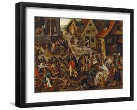 The Seven Acts of Mercy-Pieter Bruegel the Elder-Framed Giclee Print