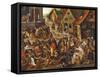 The Seven Acts of Mercy-Pieter Bruegel the Elder-Framed Stretched Canvas