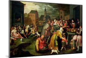 The Seven Acts of Mercy-Frans Francken the Younger-Mounted Giclee Print