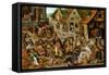 The Seven Acts of Mercy-Pieter Breugel the Younger-Framed Stretched Canvas