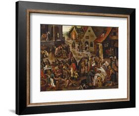 The Seven Acts of Mercy-Pieter Bruegel the Elder-Framed Giclee Print