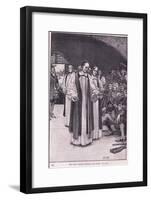 The Seven Bishops Entering the Tower Ad 1688-Henry Marriott Paget-Framed Giclee Print