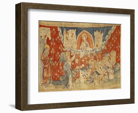 The Seven Bowls of Wrath and the Destruction of Babylon, No. 63 in the "Apocalypse of Angers"-Nicolas Bataille-Framed Giclee Print