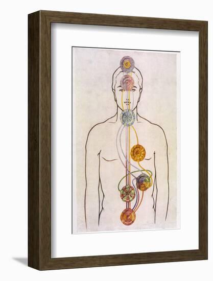 The Seven Chakras and the Streams of Vitality-C.w. Leadbeater-Framed Photographic Print