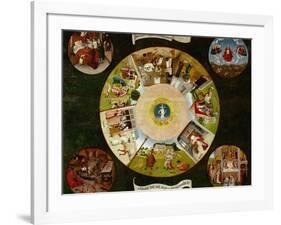 The Seven Deadly Sins And the Four Last Things, Ca. 1500-Hieronymus Bosch-Framed Giclee Print