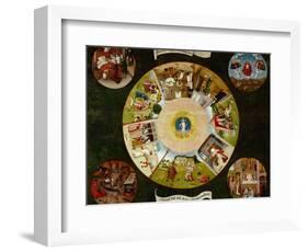 The Seven Deadly Sins And the Four Last Things, Ca. 1500-Hieronymus Bosch-Framed Giclee Print