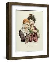 The Seven Deadly Sins: Envy, 1824-Louis Leopold Boilly-Framed Art Print