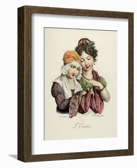 The Seven Deadly Sins: Envy, 1824-Louis Leopold Boilly-Framed Art Print