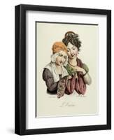 The Seven Deadly Sins: Envy, 1824-Louis Leopold Boilly-Framed Art Print