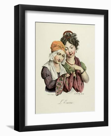 The Seven Deadly Sins: Envy, 1824-Louis Leopold Boilly-Framed Art Print