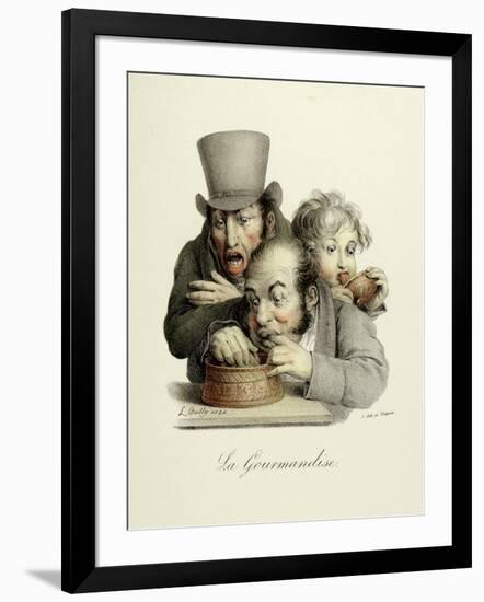 The Seven Deadly Sins: Gluttony, 1824-Louis Leopold Boilly-Framed Art Print