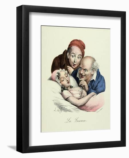 The Seven Deadly Sins: Lust, 1824-Louis Leopold Boilly-Framed Art Print