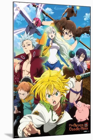 The Seven Deadly Sins: Season 3 - Key Art-Trends International-Mounted Poster