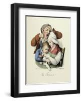 The Seven Deadly Sins: Sloth, 1824-Louis Leopold Boilly-Framed Art Print