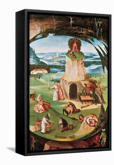 The Seven Deadly Sins-Hieronymus Bosch-Framed Stretched Canvas