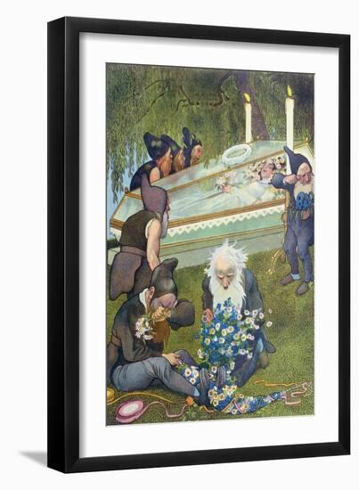 The Seven Dwarves Mourning Snow White, 1911-null-Framed Giclee Print