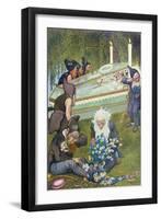 The Seven Dwarves Mourning Snow White, 1911-null-Framed Premium Giclee Print