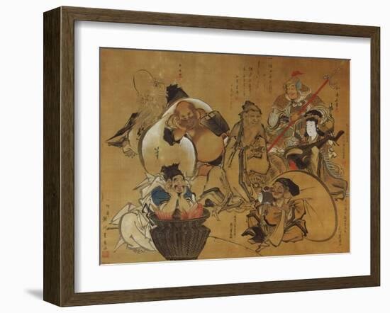 The Seven Gods of Fortune-Masolino Da Panicale-Framed Giclee Print