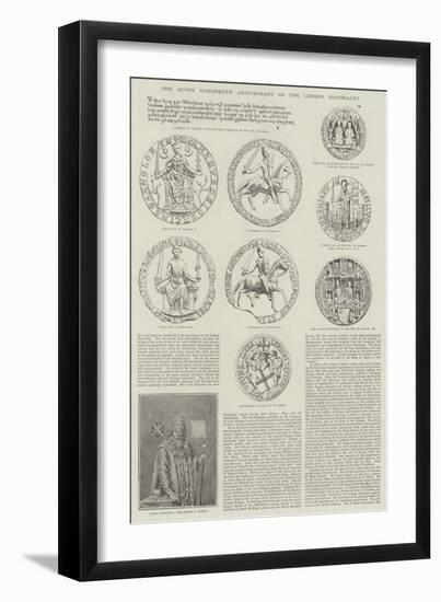 The Seven Hundredth Anniversary of the London Mayoralty-null-Framed Giclee Print