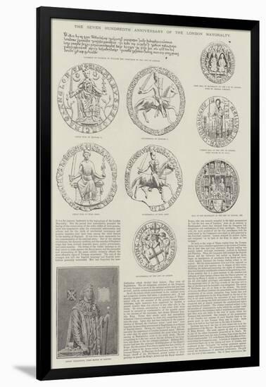 The Seven Hundredth Anniversary of the London Mayoralty-null-Framed Giclee Print