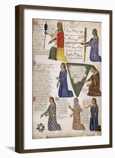 The Seven Liberal Arts (From Regia Carmina by Convenevole Da Prat)-Pacino Di Buonaguida-Framed Giclee Print